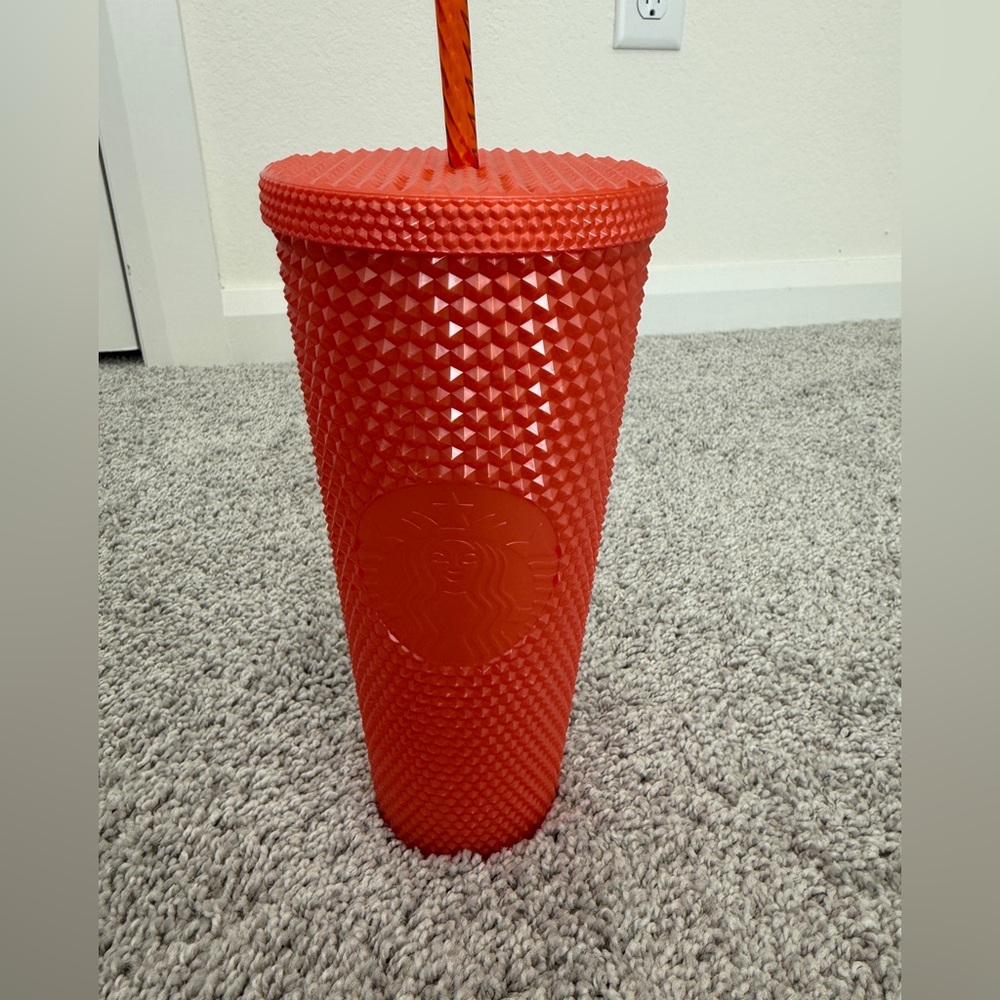 Starbucks Vibrant orange Studded Tumbler
